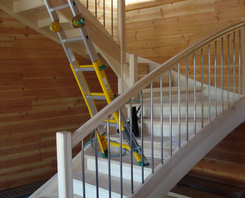 fabrication escalier bois frene rodez