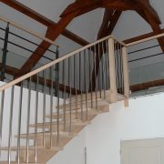 fabrication pose escaliers bois acier saint-beauzely
