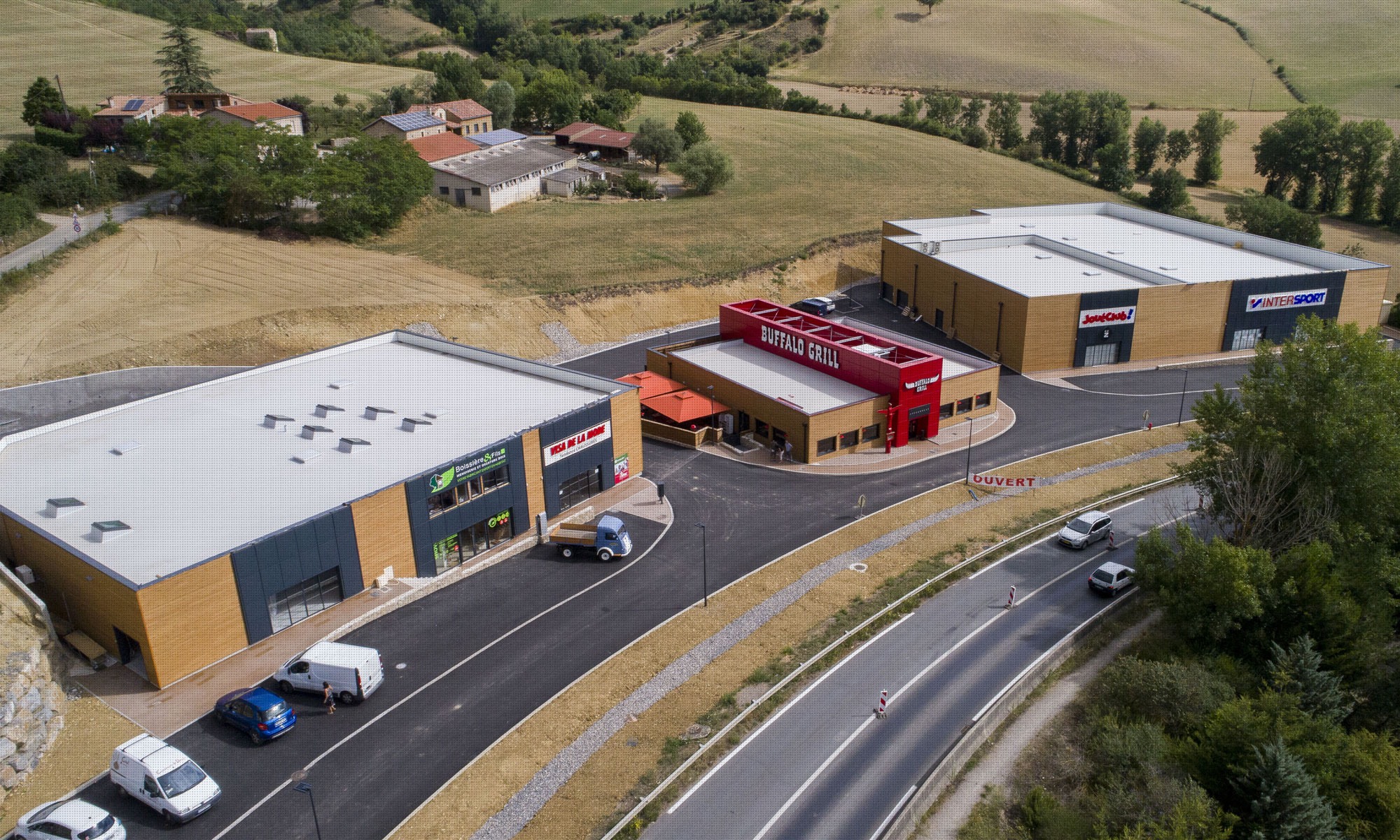 Construction de la zone Cap du Crès à Millau