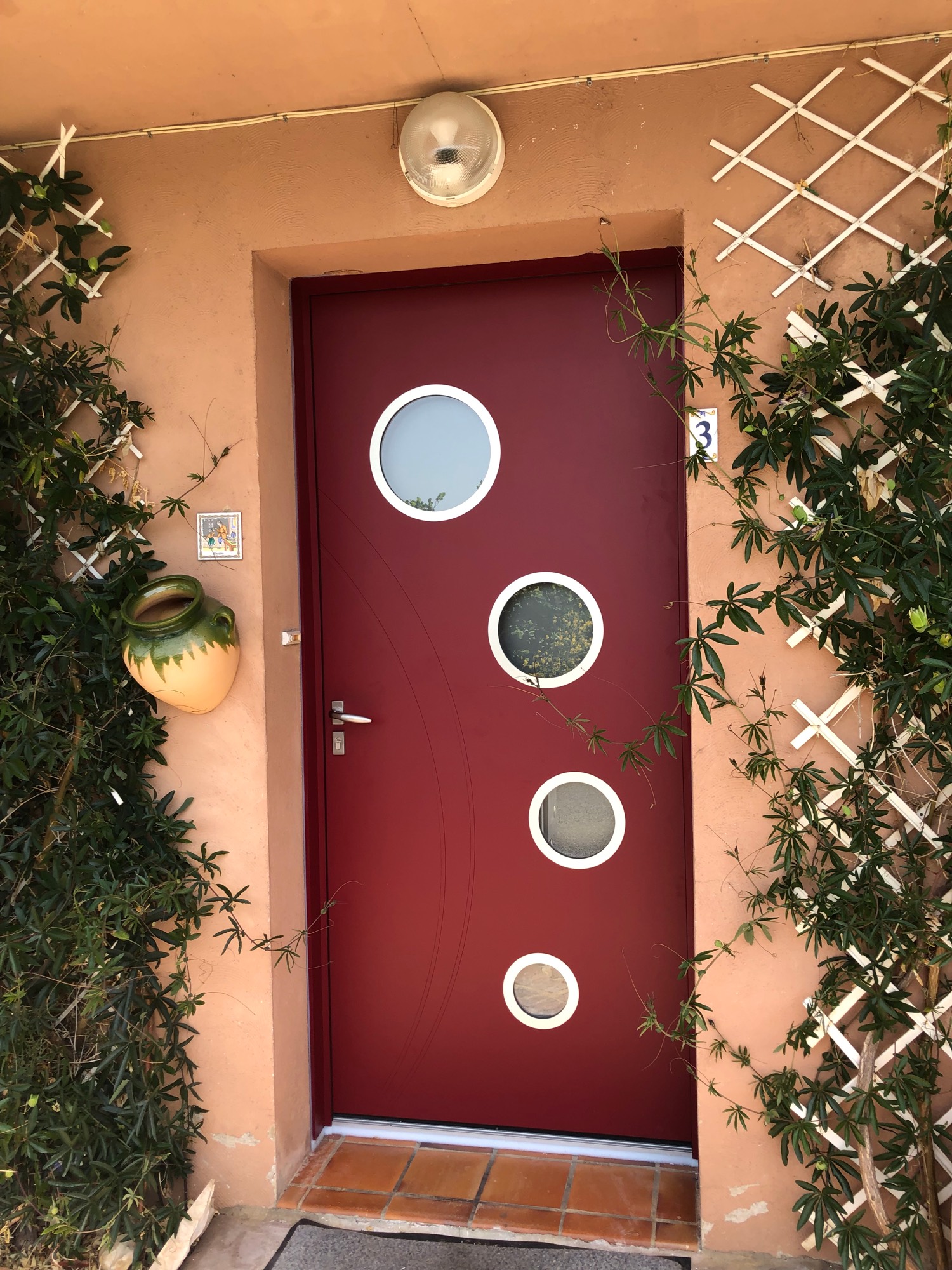 Porte d'entrée en aluminium