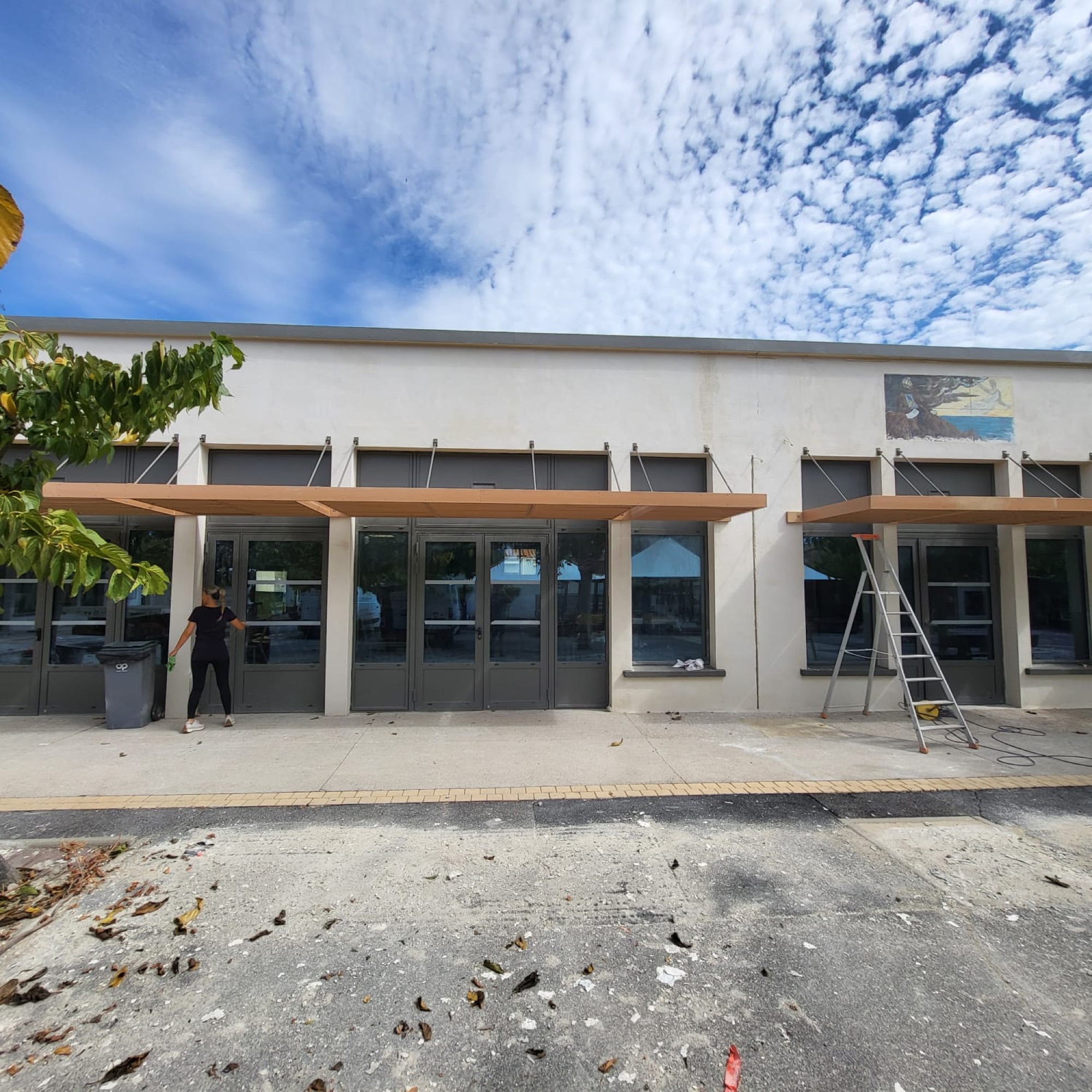 Rénovation complète de brise-soleils en bois - Agde