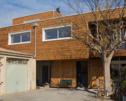 Surélévation en ossature bois d'une maison - Narbonne