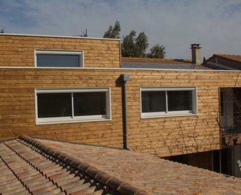 Surélévation en ossature bois d'une maison - Narbonne