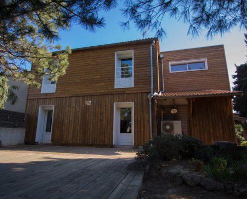 Surélévation en ossature bois d'une maison - Narbonne