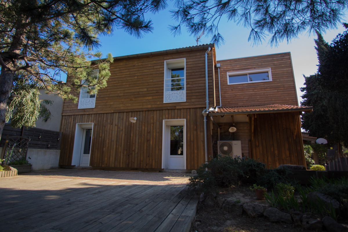 Surélévation en ossature bois d'une maison - Narbonne