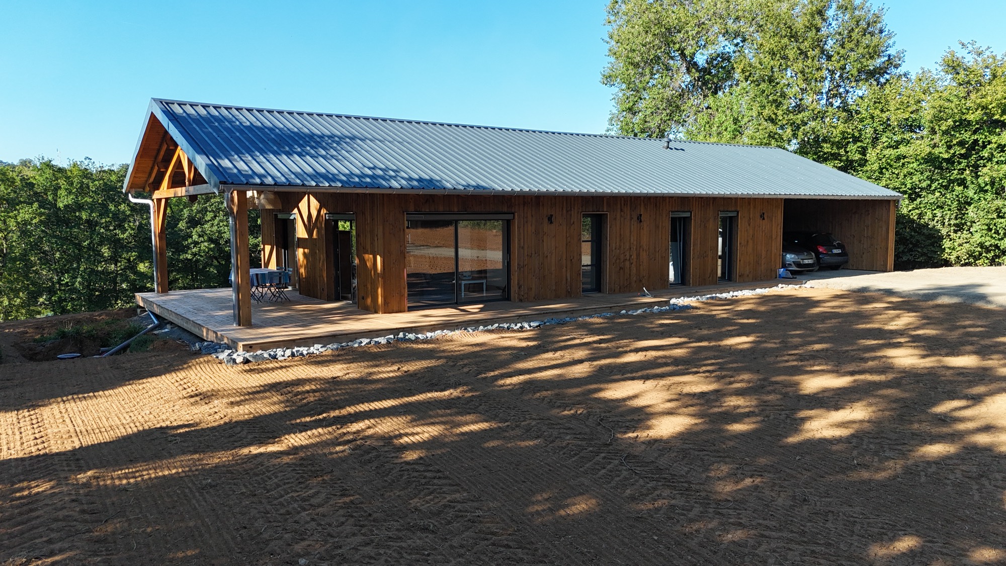 Conception et réalisation d'une maison ossature bois - Arvieu
