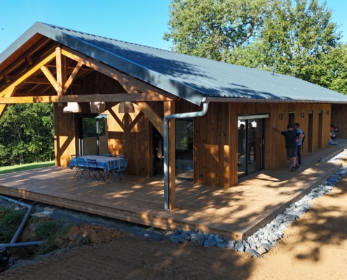 Conception et réalisation d'une maison ossature bois - Arvieu