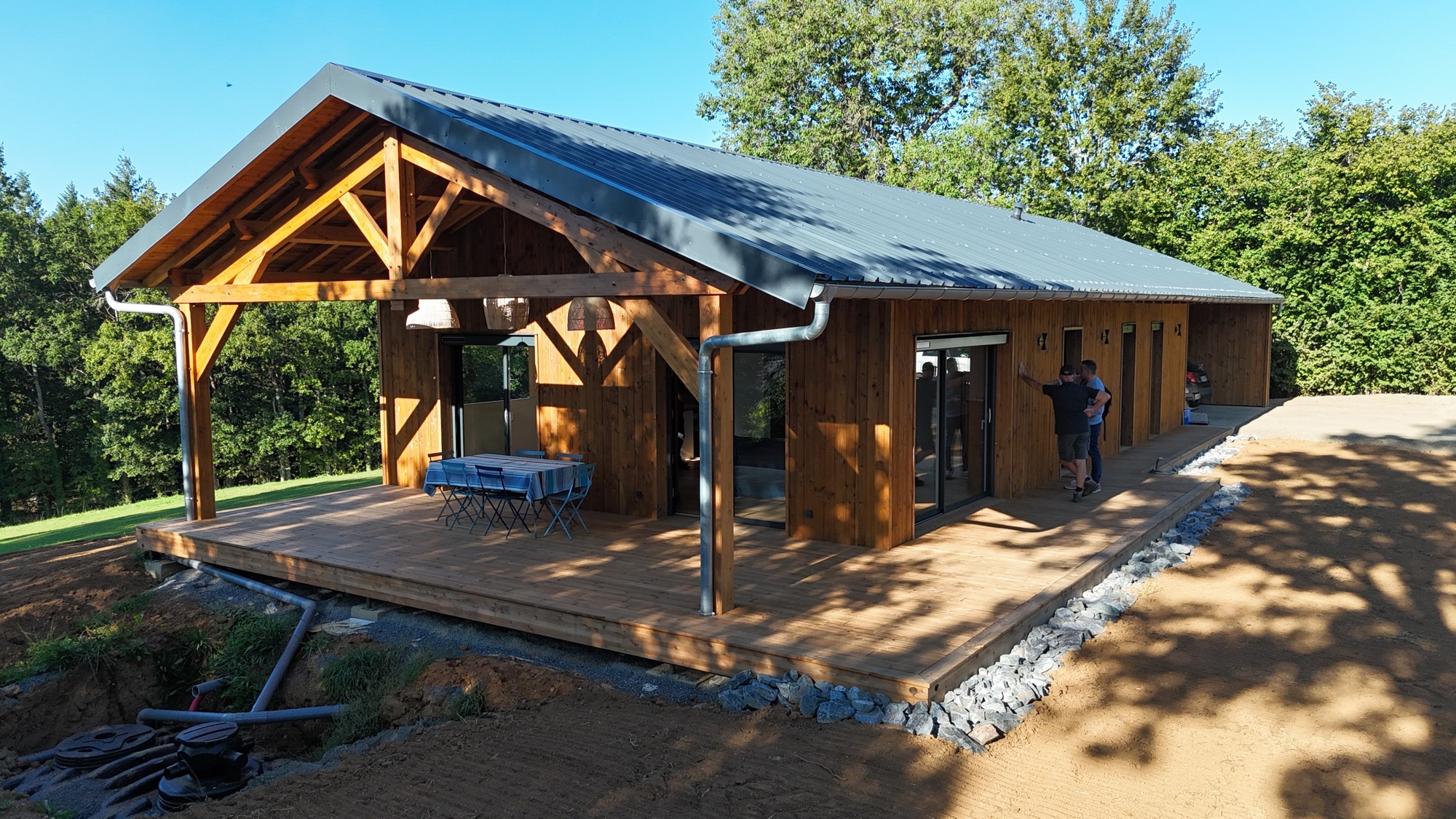 Conception et réalisation d'une maison ossature bois - Arvieu