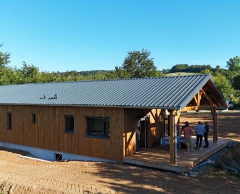 Conception et réalisation d'une maison ossature bois - Arvieu