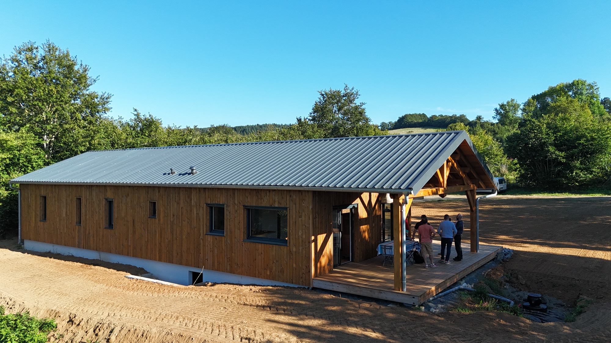 Conception et réalisation d'une maison ossature bois - Arvieu