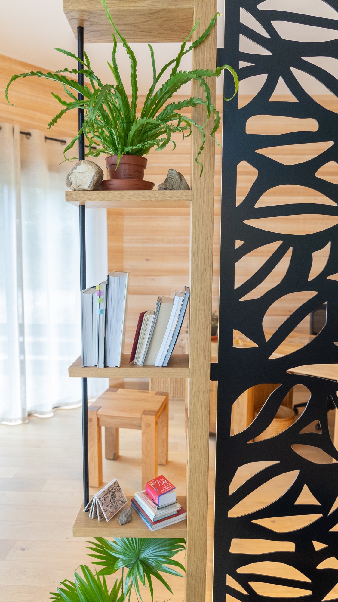 Cloison de séparation bois/métal