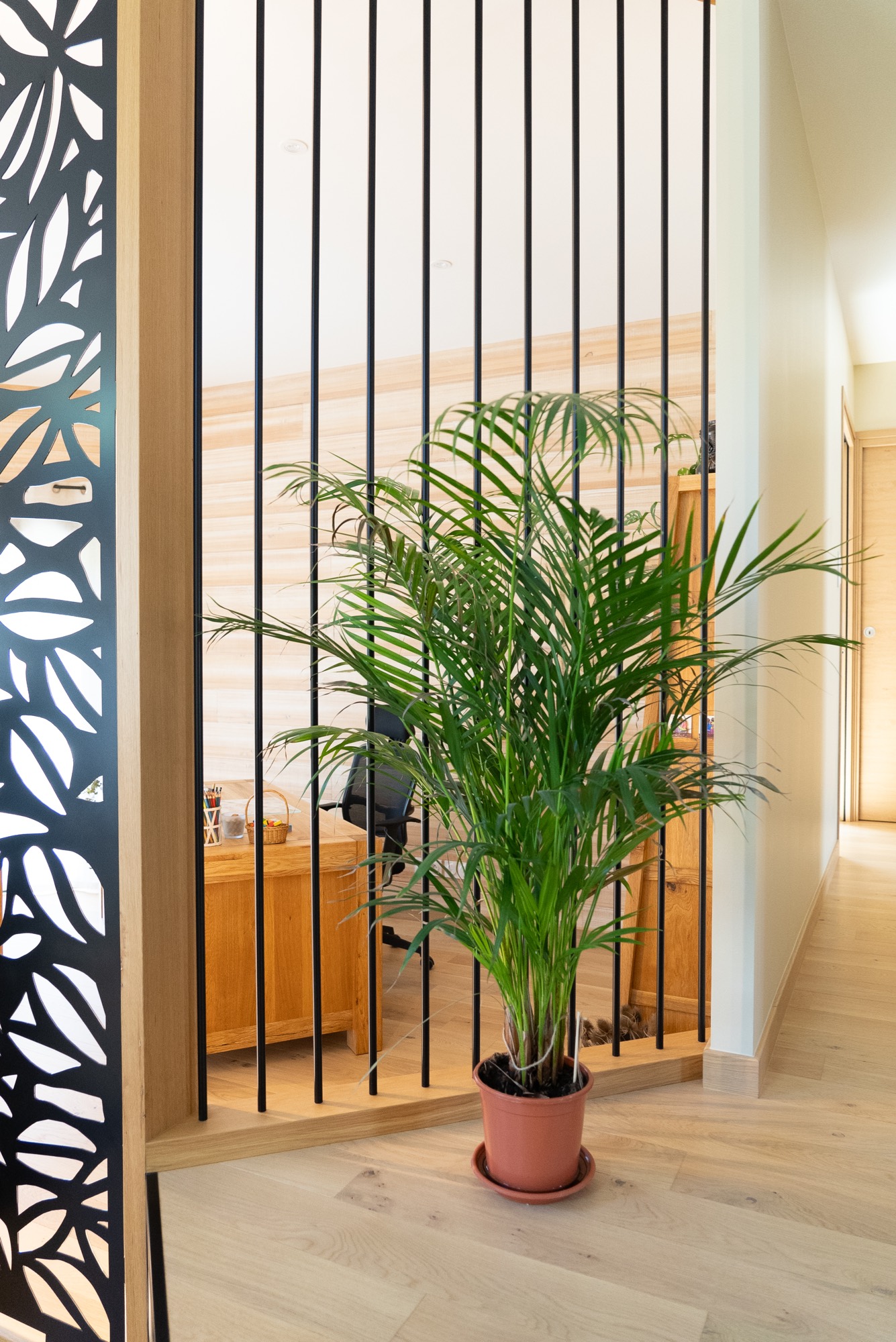 Cloison de séparation bois/métal