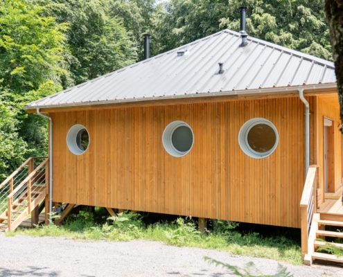 Maison ossature bois sur pilotis