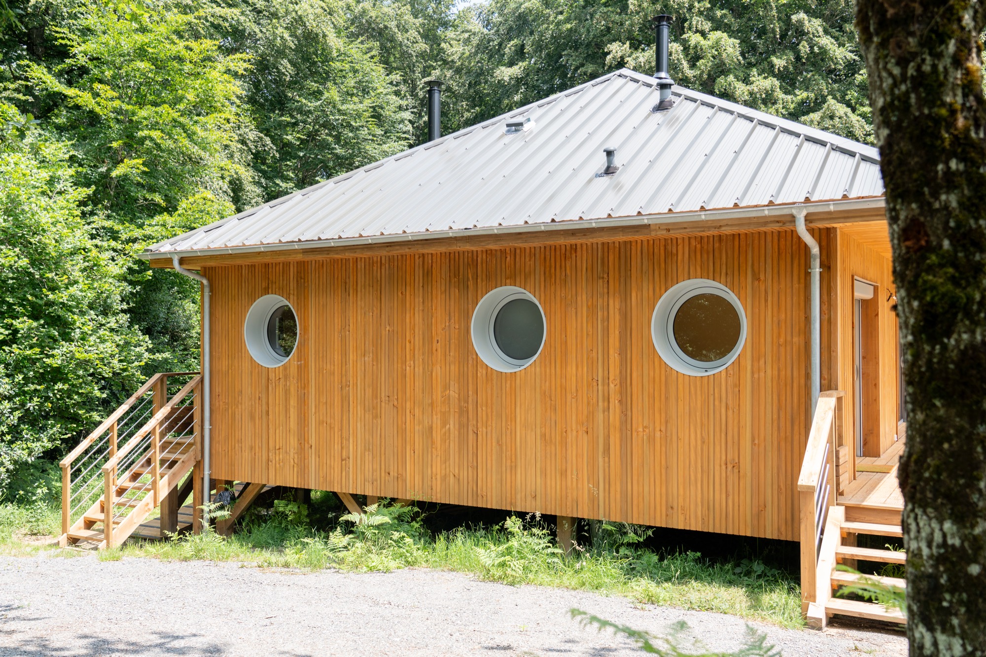 Maison ossature bois sur pilotis