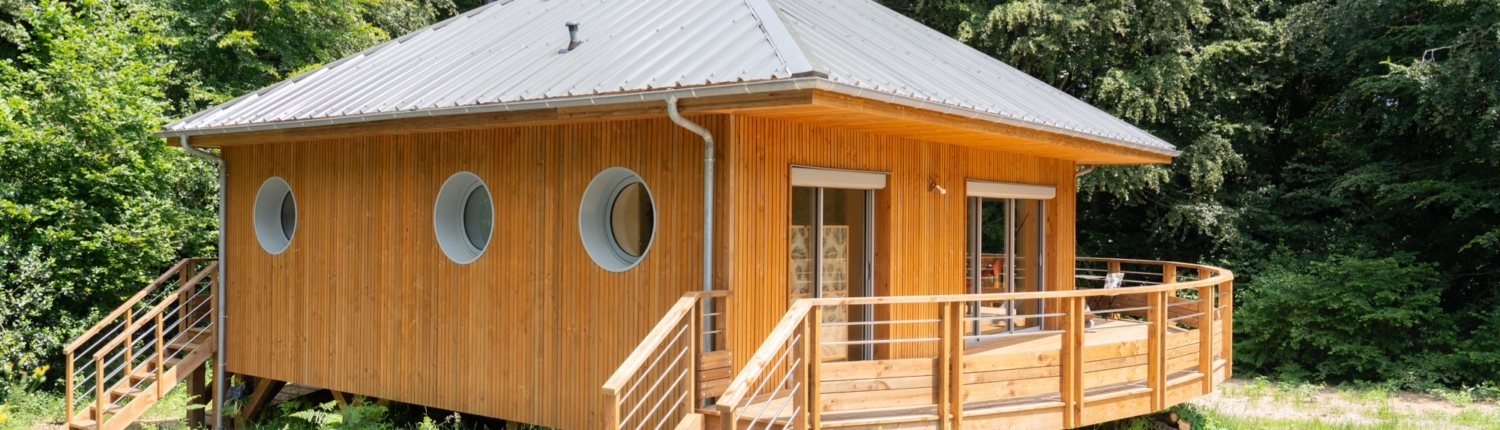 Maison ossature bois sur pilotis