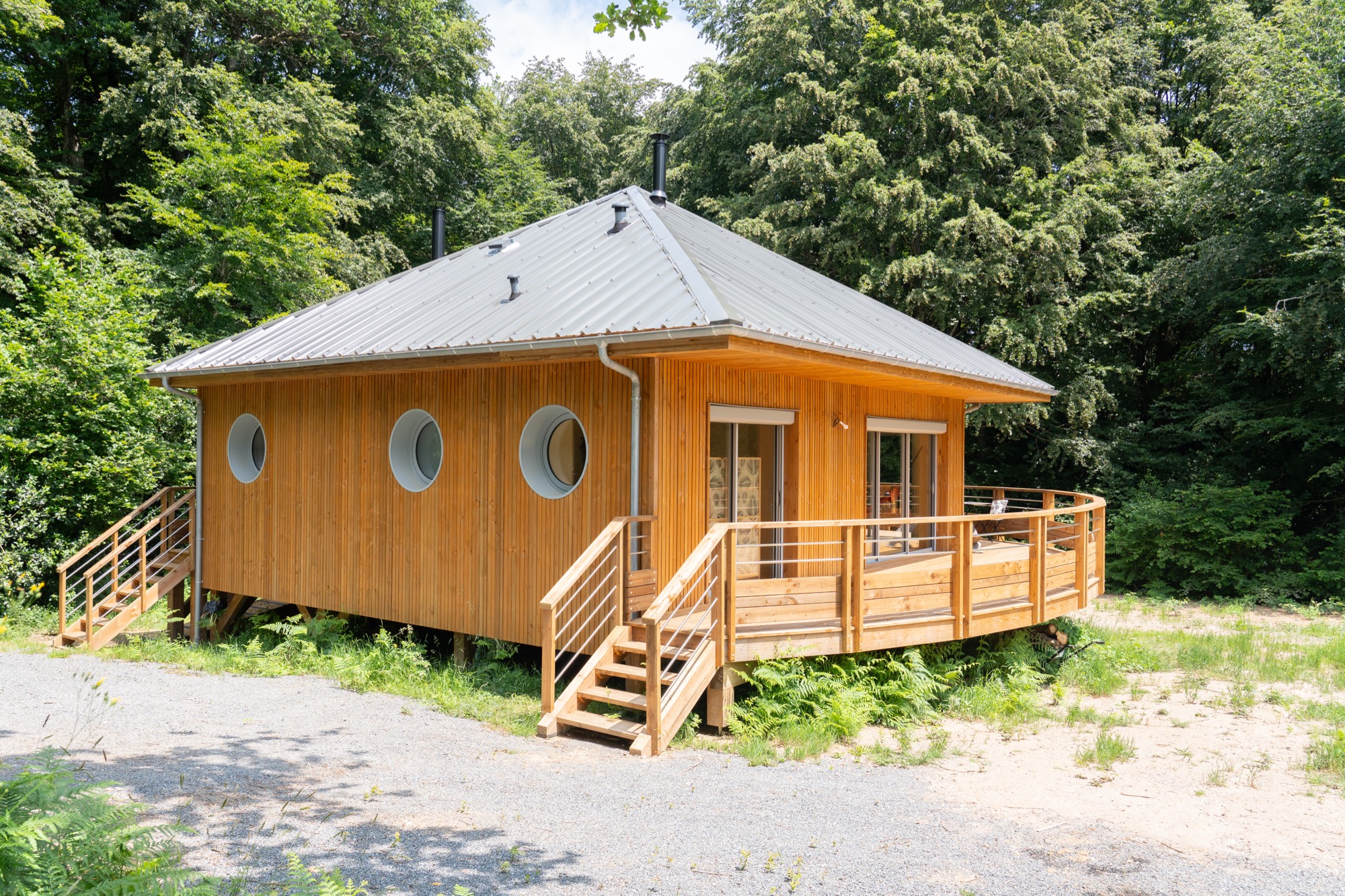 Maison ossature bois sur pilotis