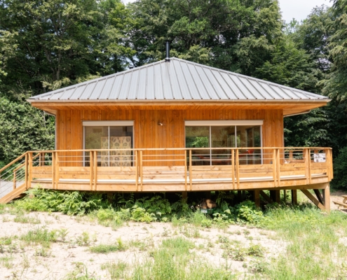 Maison ossature bois sur pilotis