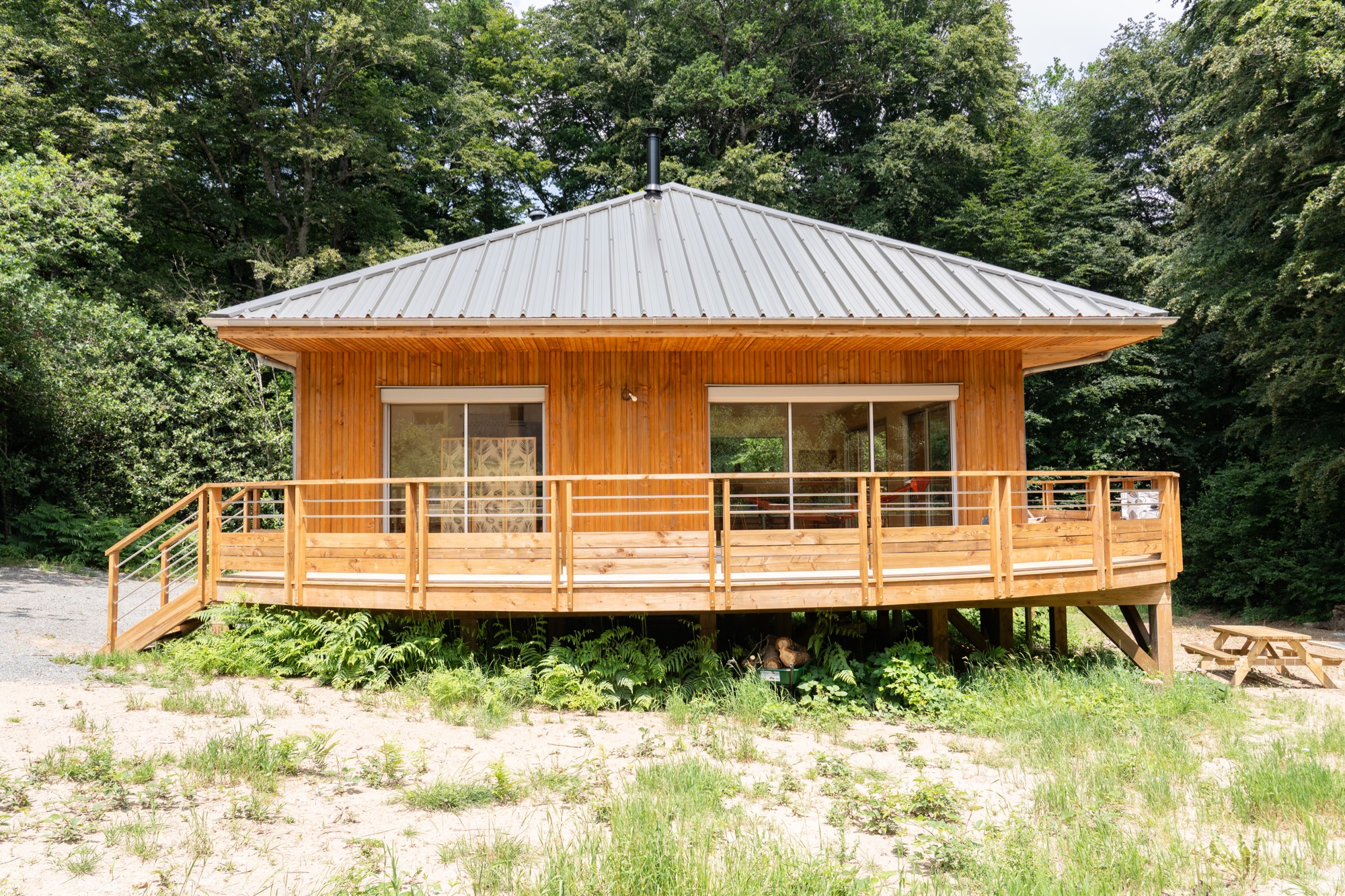 Maison ossature bois sur pilotis