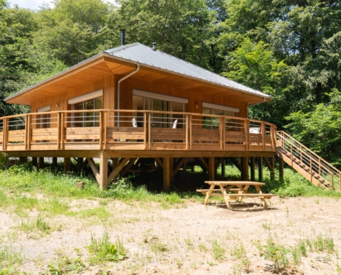 Maison ossature bois sur pilotis