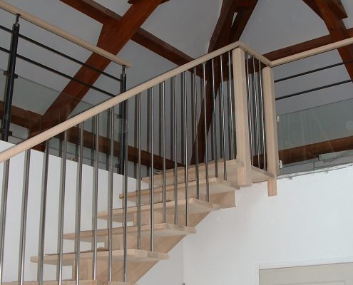fabrication pose escaliers bois acier saint-beauzely