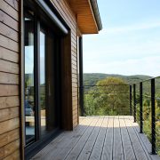 maison ossature bois bardage bioclimatique passive terrasse lodeve