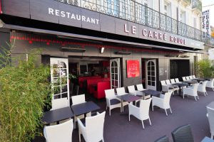 renovation devanture restaurant bar lounge carre rouge